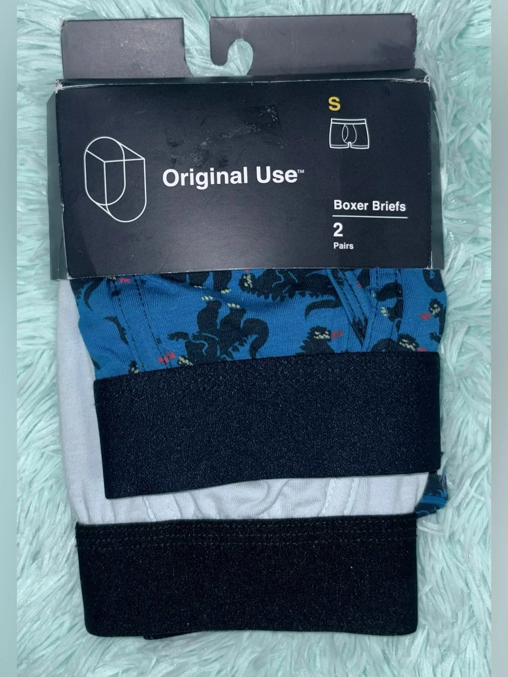 Original Use Men's Boxer Briefs - Blue & White (2-Pack)